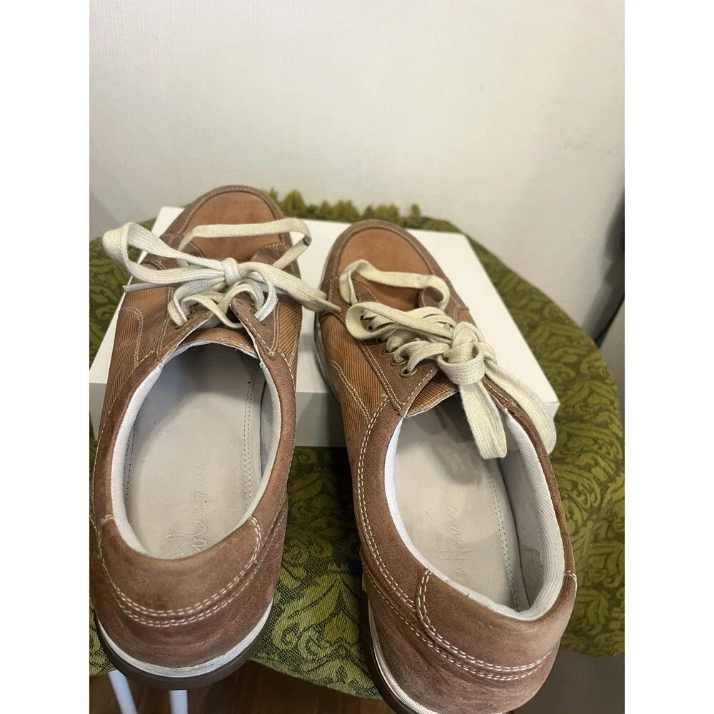 Cole Haan Men's Brown Leather Cushioned Comfort Sneakers Size 10